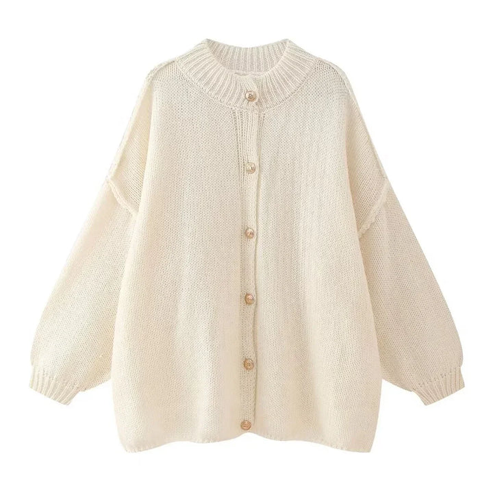 Astra - Strickjacke mit Rundhalsausschnitt