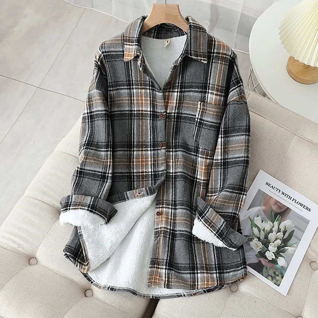Aubrey - Damen-Winterkleid mit Fleece-Futter