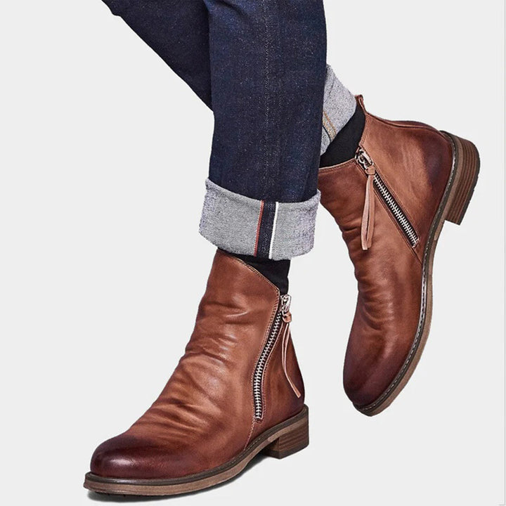 Formelle Winterschuhe Herren mit Reißverschluss | Knöchelhoch und Klassisch