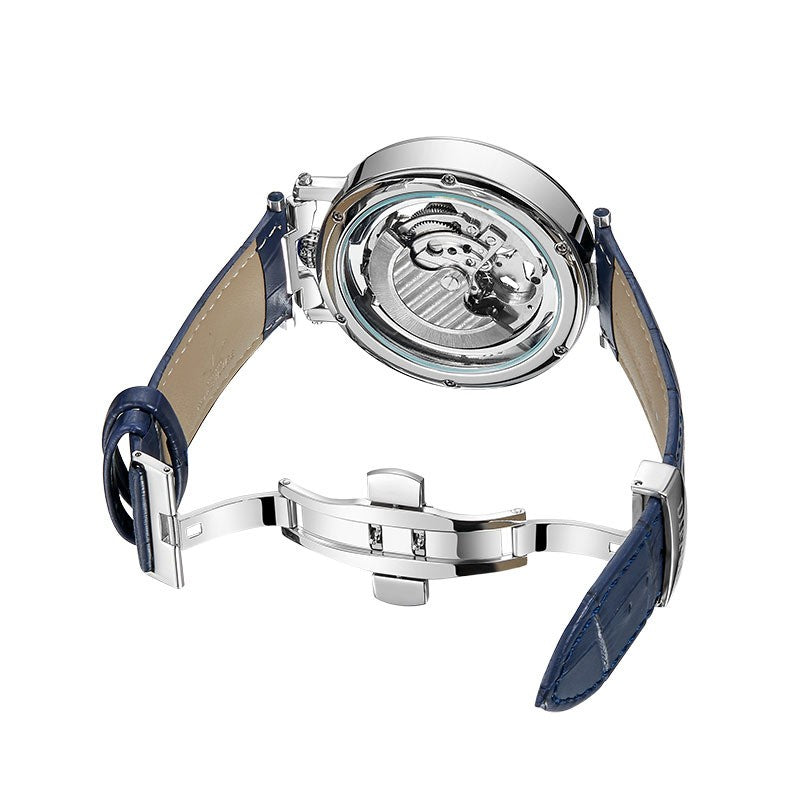 Aurelius | Elegante Skelettuhr Herren Uhr mit Lederarmband 7