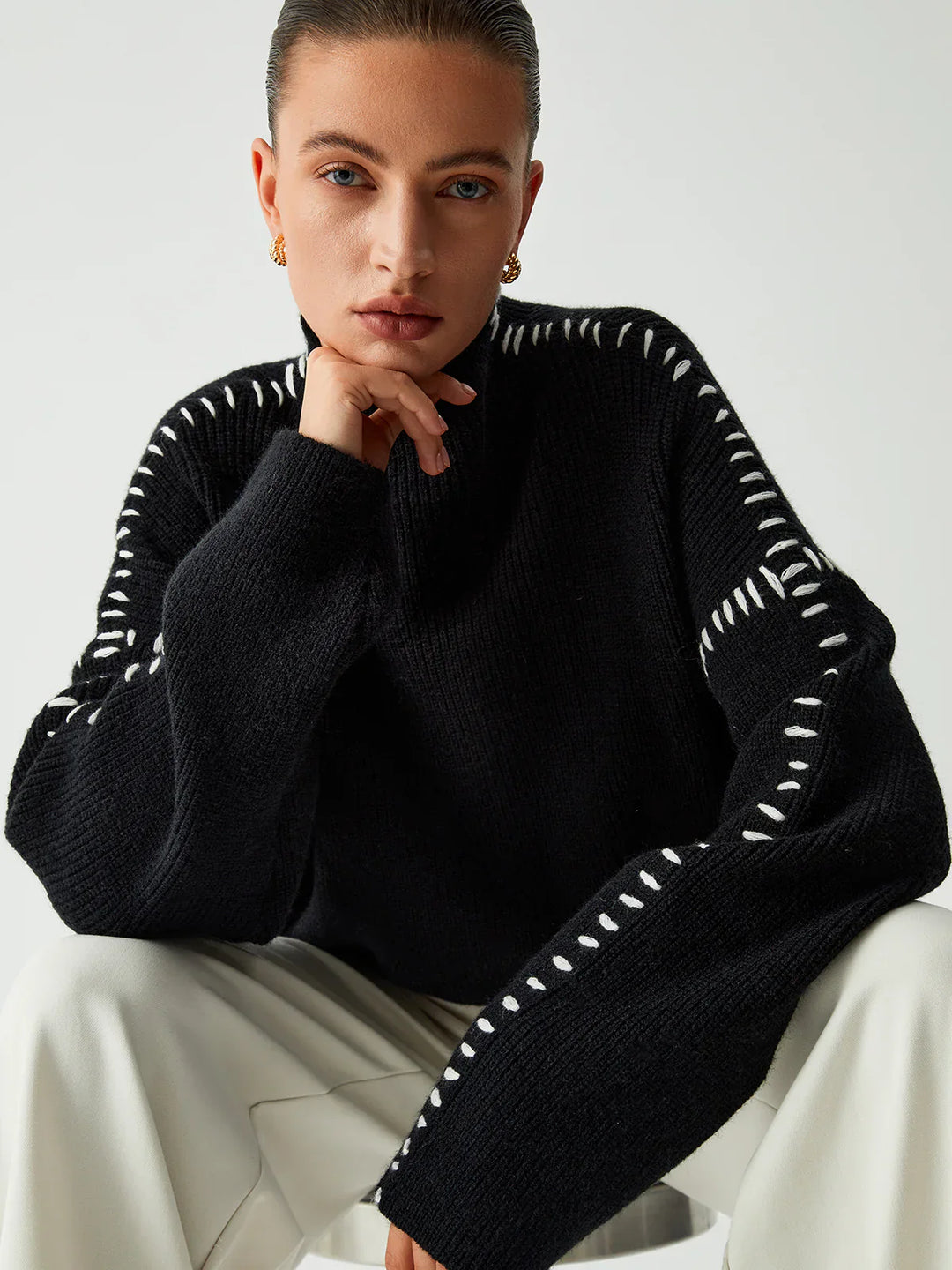 Ava - Damen Strickpullover