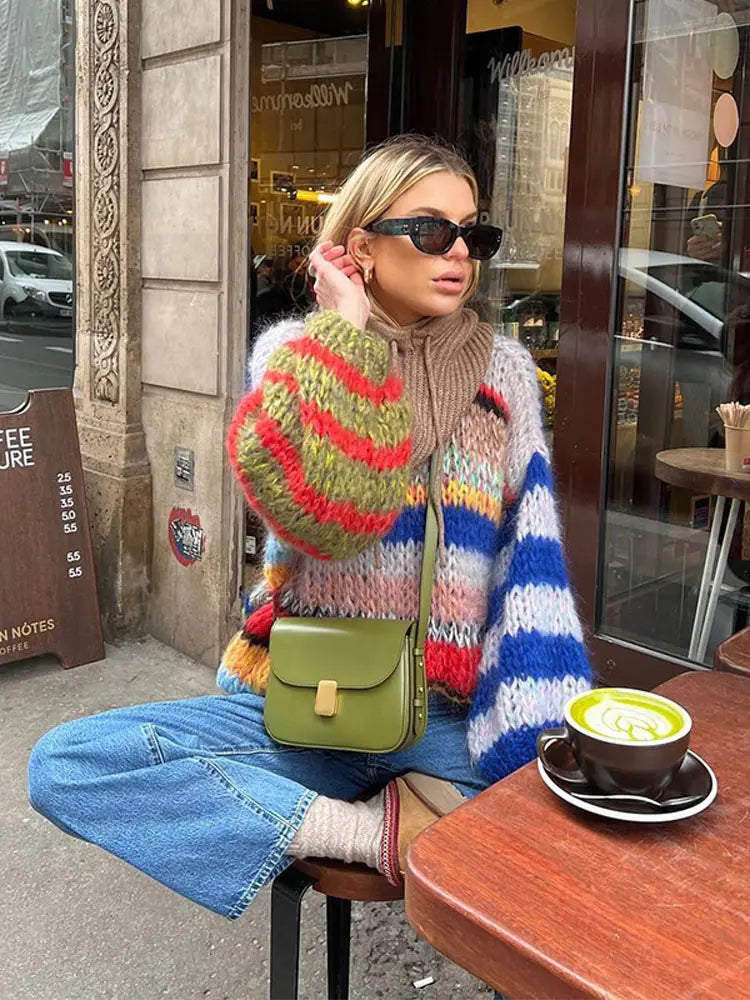 Ava | Grobstrickpullover für Frauen