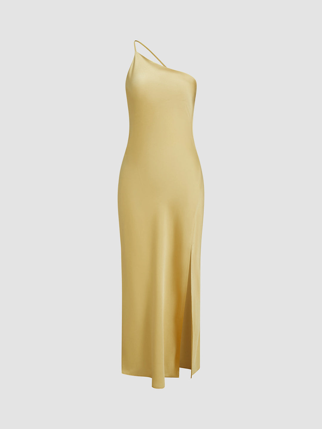 Monika – Moonlight Open Back Satin Slit Long Dress - Image 4