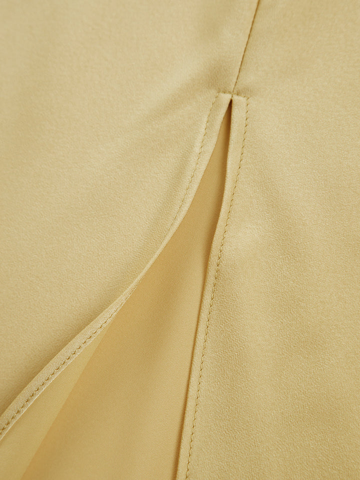 Monika – Moonlight Open Back Satin Slit Long Dress - Image 7