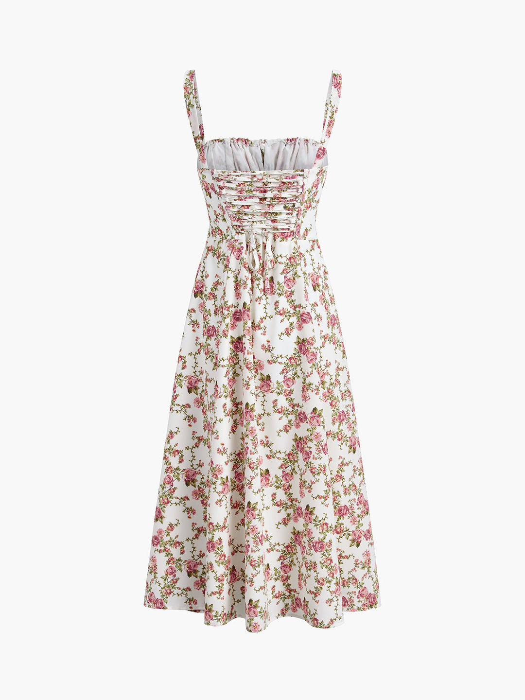 Elisa – Florales Sommer-Midikleid mit Rosenprint