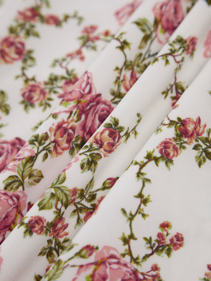 Elisa – Florales Sommer-Midikleid mit Rosenprint