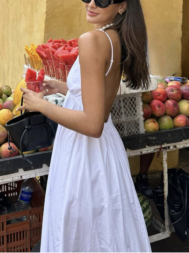 Claudia – Coastal Cowgirl Open Back Long Dress - Image 3