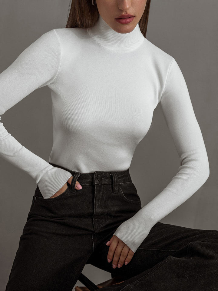 Jacqueline | Damen Winter Schlank Geschnittener Pullover