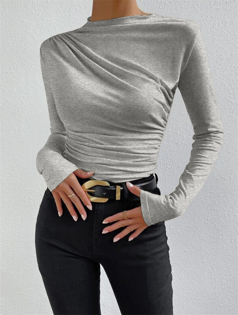 Livia – Langarmshirt mit Raffung