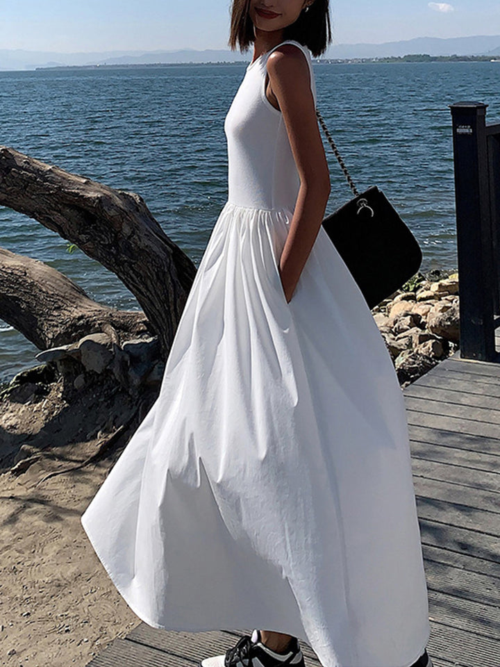 Paula – Damen Ärmelloses Maxikleid
