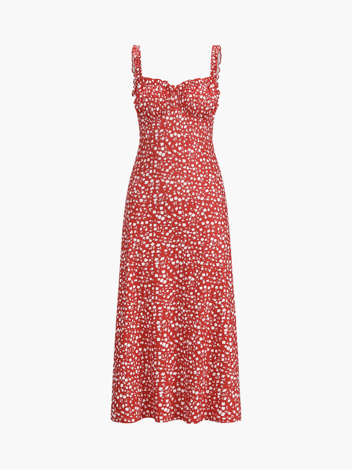 Irene – Florales Boho-Cami-Midikleid für Damen