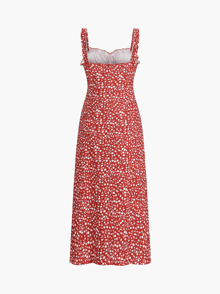 Irene – Florales Boho-Cami-Midikleid für Damen