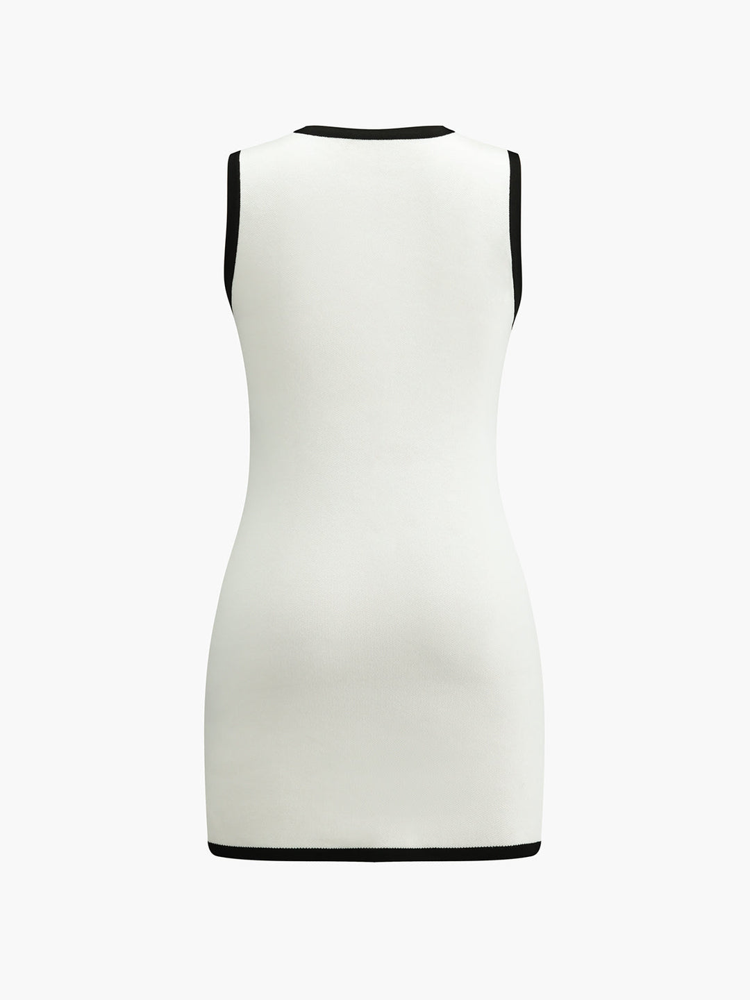 Johanna – Multi Pocket Button Sleeveless Short Sweater Dress - Image 8