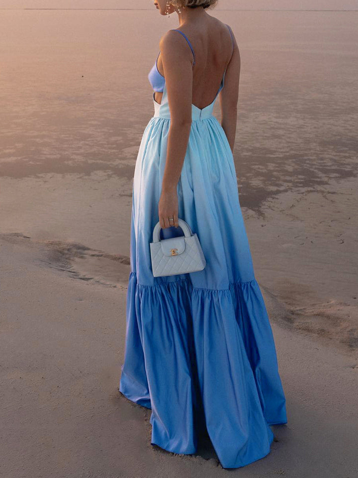 Mila – Backless Cutout Cami Long Dress - Image 3