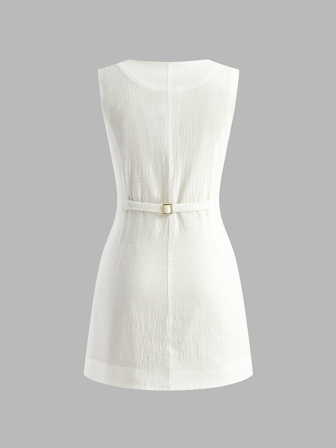 Lara – Cotton Button-Front Short Dress - Image 6