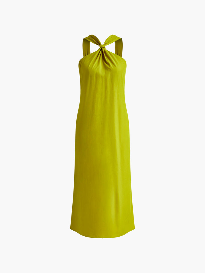 Sarah – Cross Halter Split Long Dress - Image 5