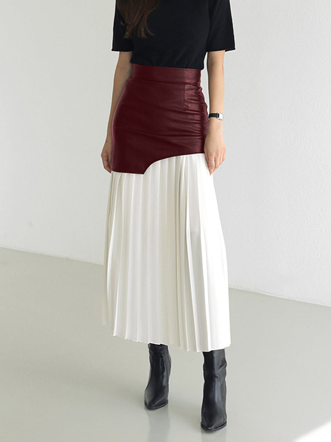 Doris | Damen Sommer Asymmetrischer Midi Rock