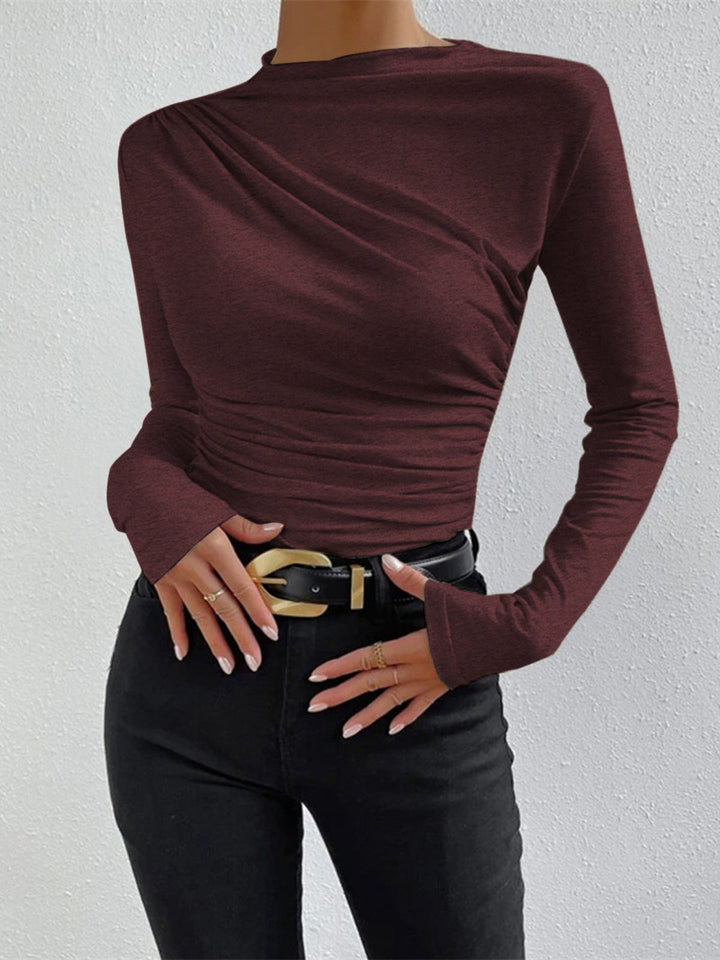 Livia – Langarmshirt mit Raffung