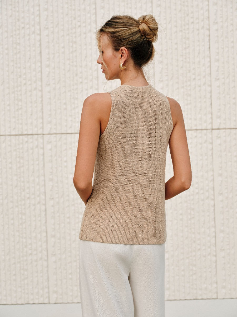 Alba – Halter-Top mit überkreuztem Kragen