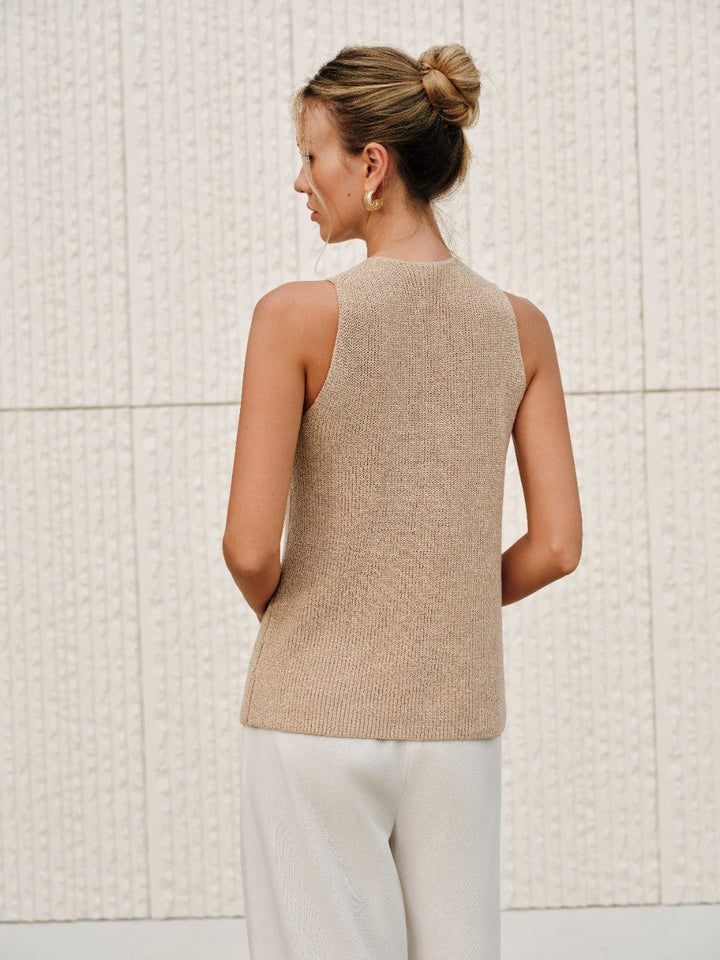 Alba – Halter-Top mit überkreuztem Kragen