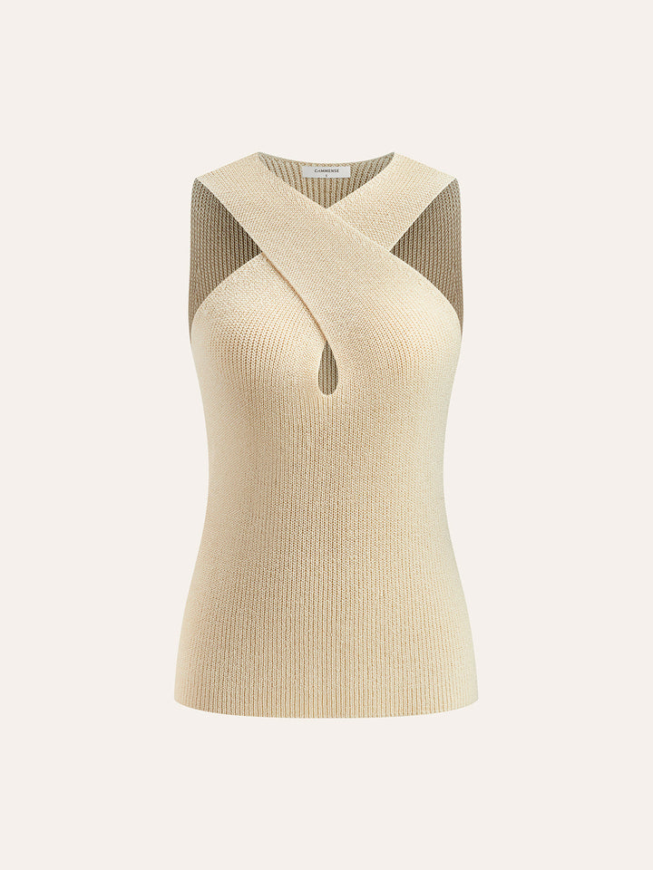 Alba – Halter-Top mit überkreuztem Kragen