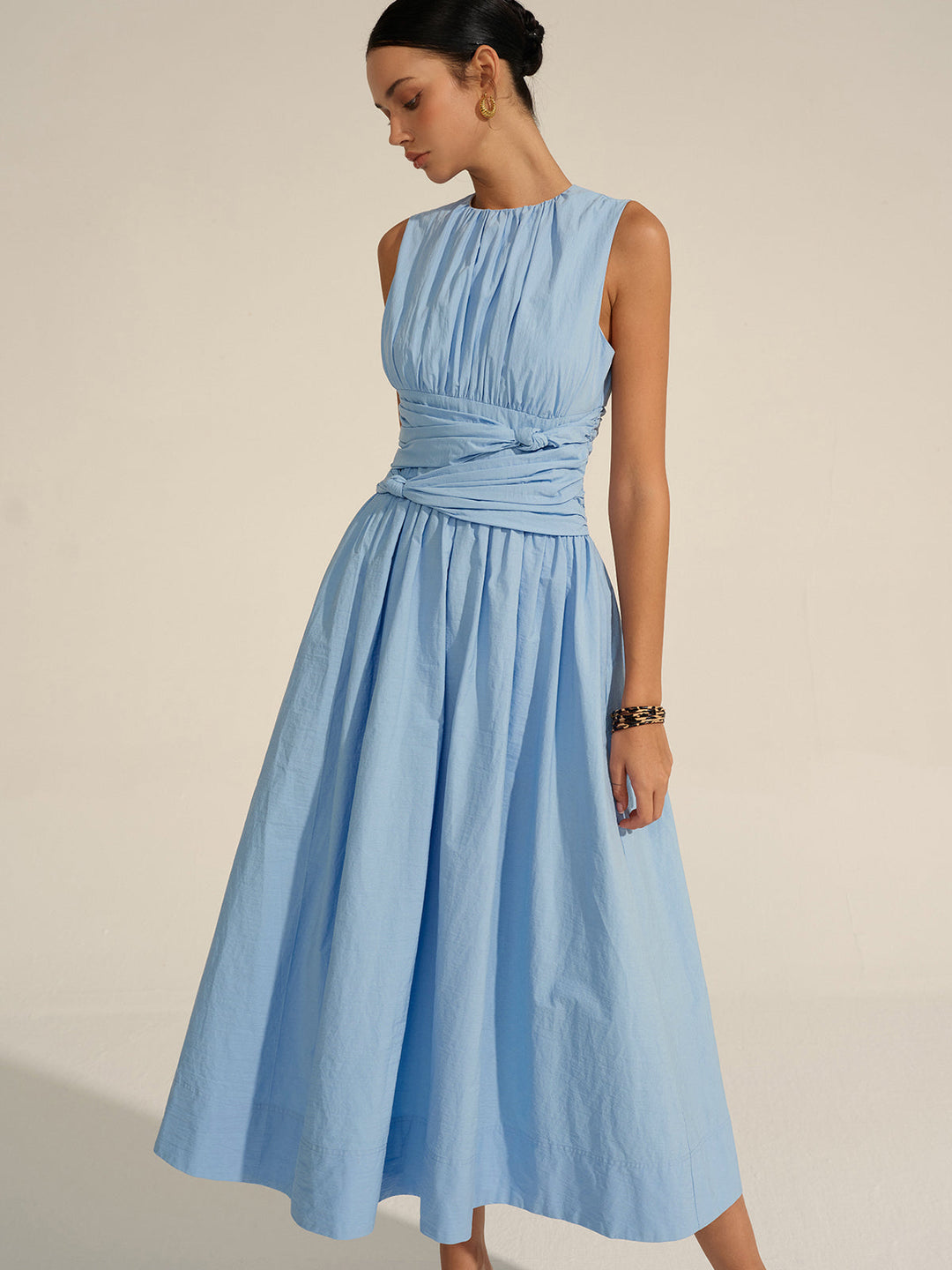 Luna – Ruched Waist Maxi Dress - Image 2