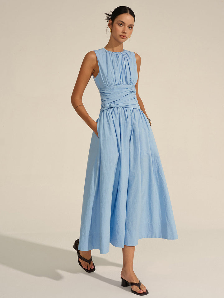Luna – Ruched Waist Maxi Dress - Image 4
