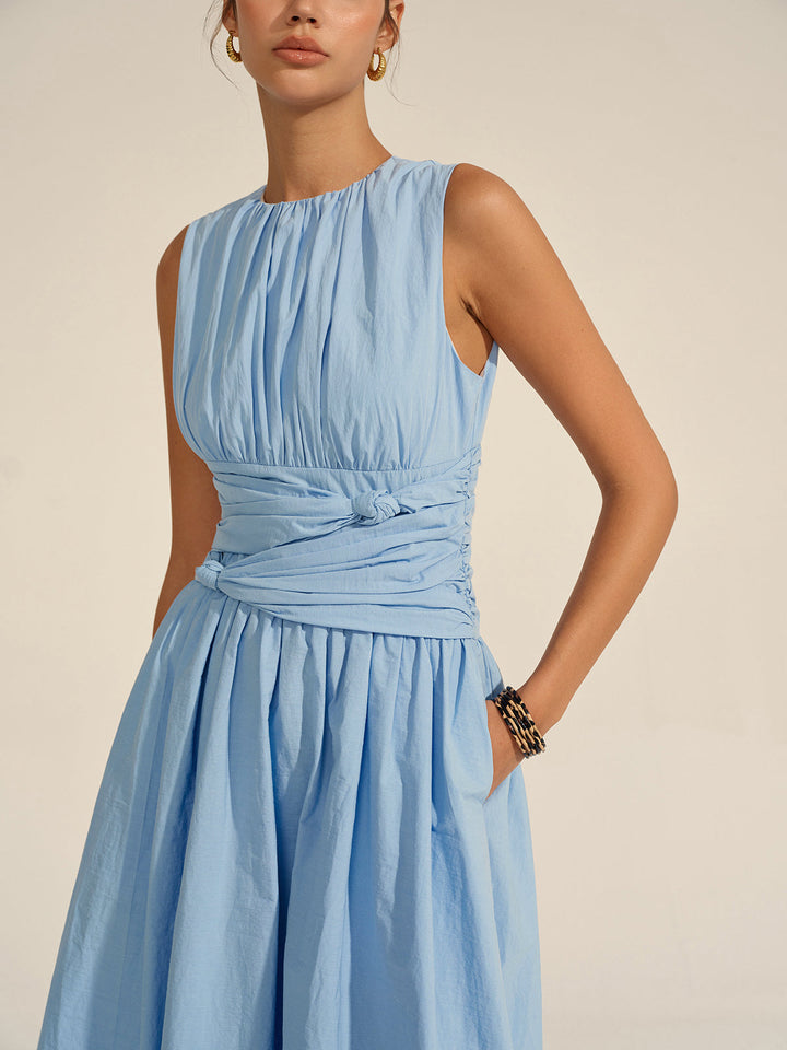 Luna – Ruched Waist Maxi Dress - Image 3
