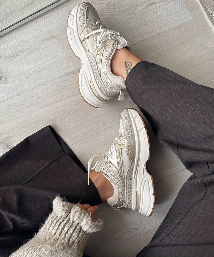Sneaker Lola Strass Beige Ladypolitan ♡