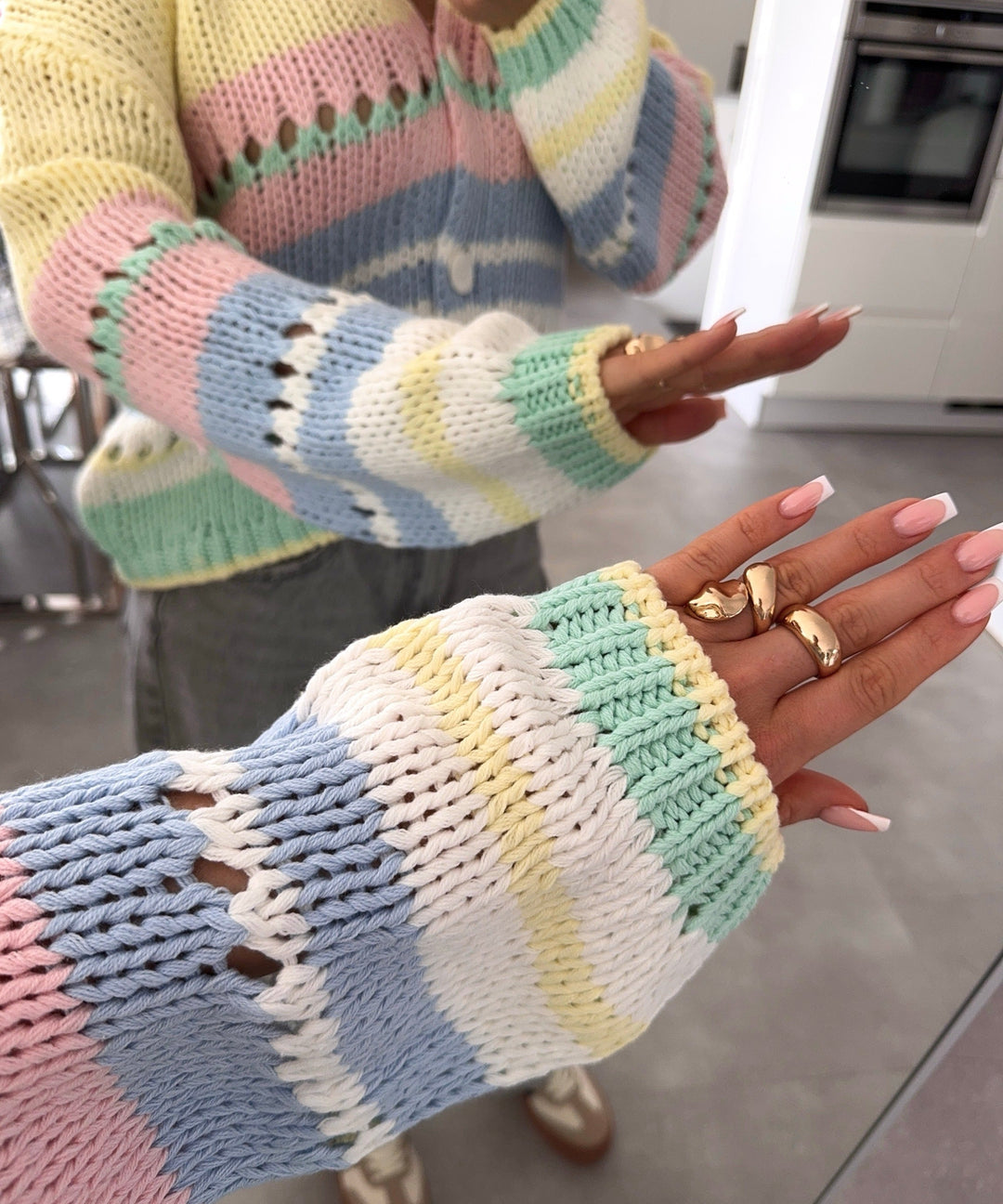 Strickjacke Frenya Gelb