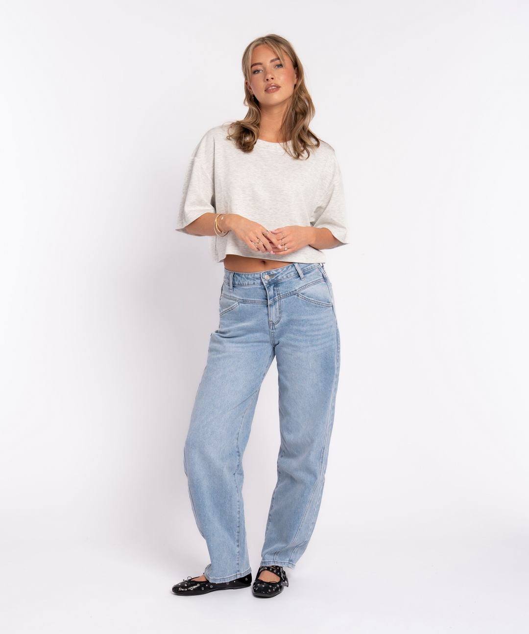 Barrel Jeans Miranda Hellblau Ladypolitan ♡