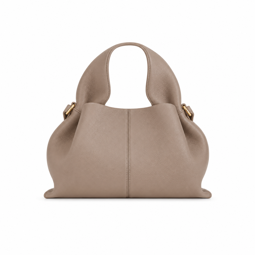 Damen Handtasche mit oberem Griff und Nahtdetail