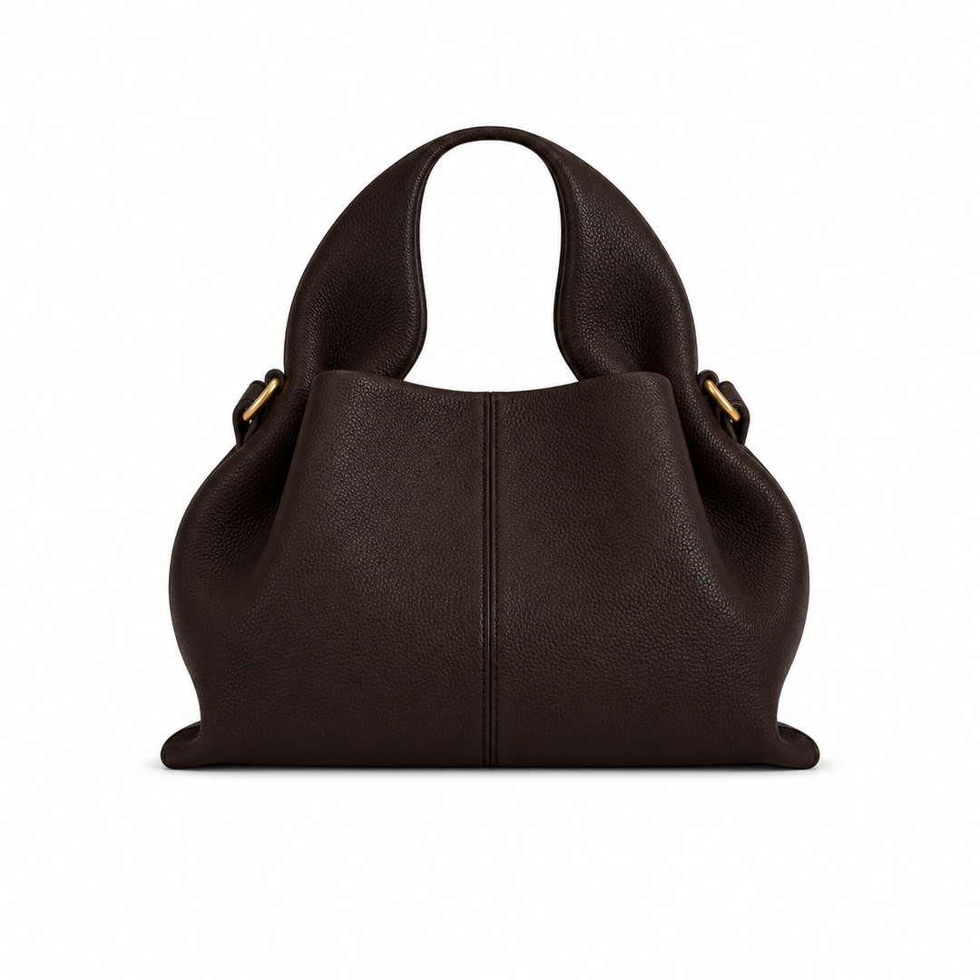Damen Handtasche mit oberem Griff und Nahtdetail
