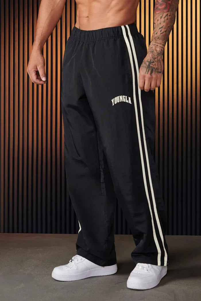 Baggy Jogginghose Herren | Doppelstreifen & Kordelzug-Komfort