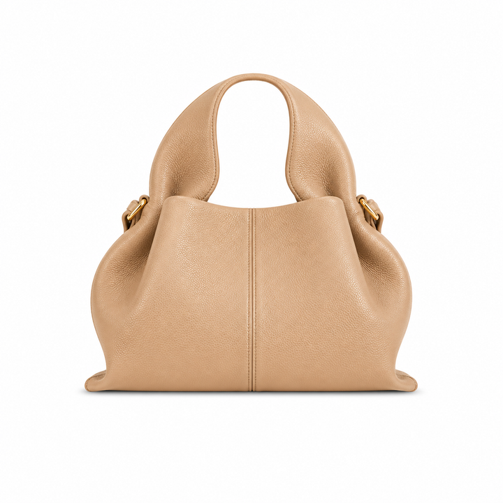 Damen Handtasche mit oberem Griff und Nahtdetail