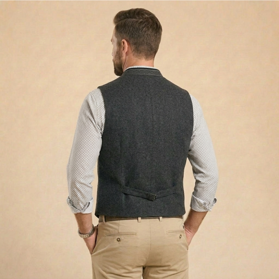 Bastian | Herrenweste Schwarz – Elegant, Bequem &amp; Zeitlos für Besondere Anlässe 5