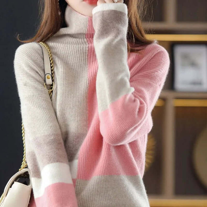 Beatrix - Eleganter farbiger Pullover