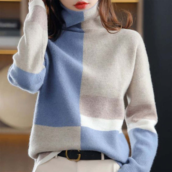 Beatrix - Eleganter farbiger Pullover