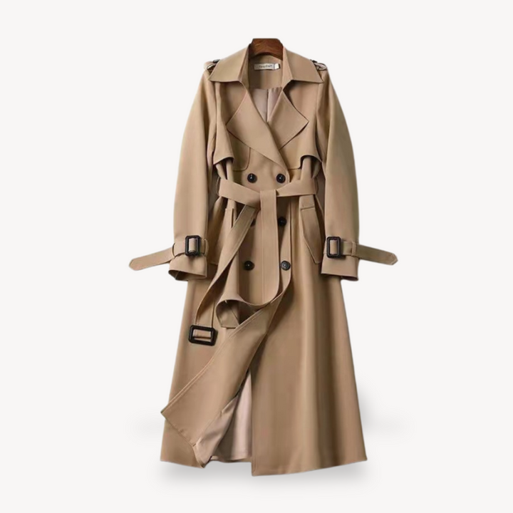 Lange Mantel | Trenchcoat Klassischer Schnitt mit Gürtel