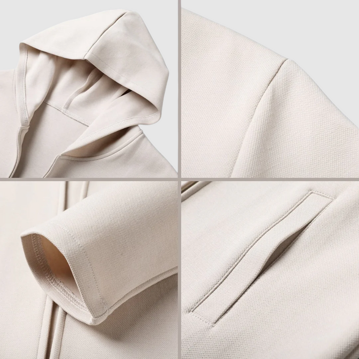 Giacca Uomo Leggera Resistente con Cappuccio e Zip