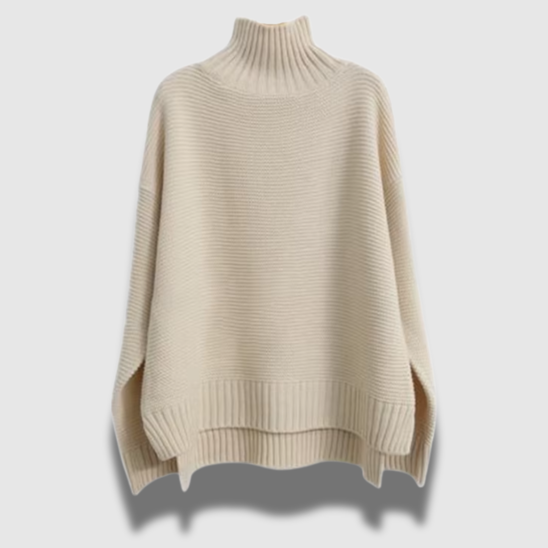 Maglione Donna Invernale Collo Alto Vestibilità Allentata