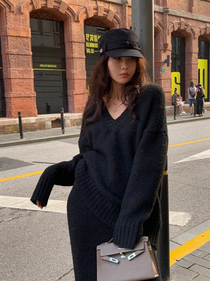Benedetta - Strickpullover & Rock-Set