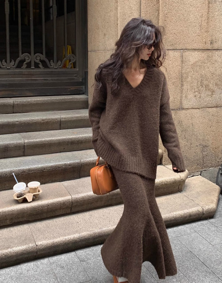 Benedetta - Strickpullover & Rock-Set