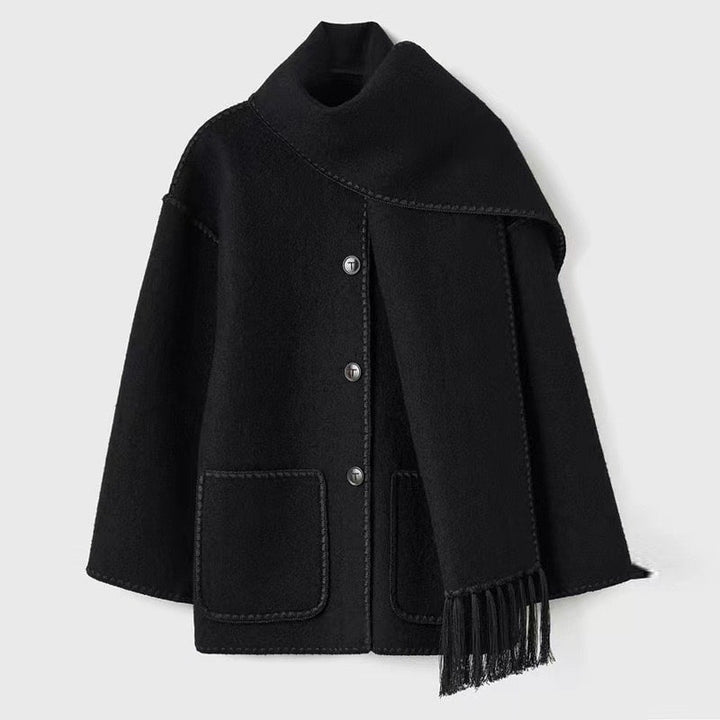 Bequeme Manteljacke aus Wolle
