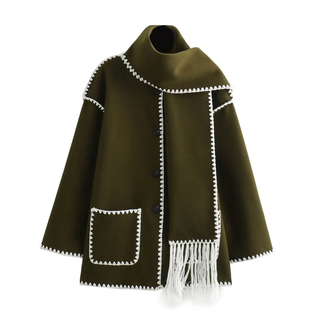 Bequeme Manteljacke aus Wolle