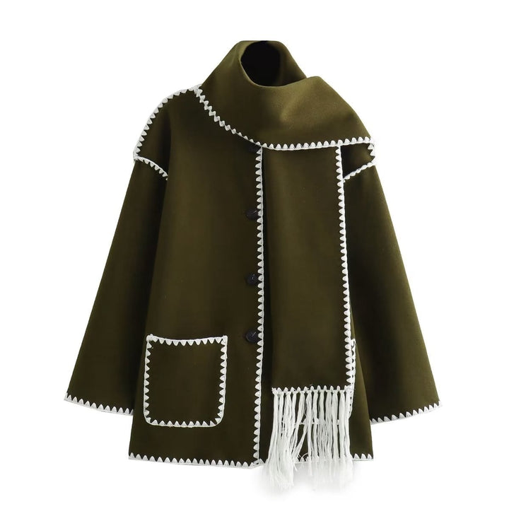 Bequeme Manteljacke aus Wolle