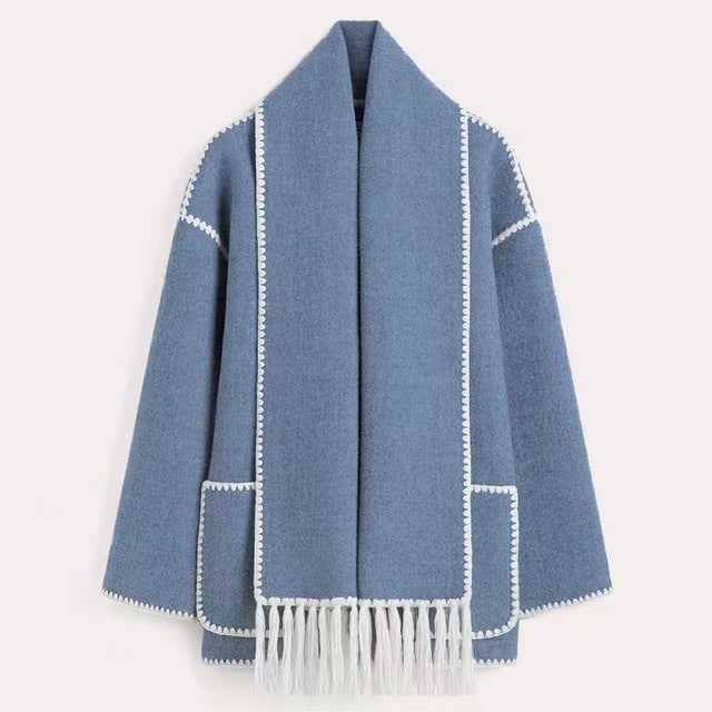 Bequeme Manteljacke aus Wolle