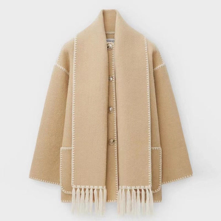 Bequeme Manteljacke aus Wolle