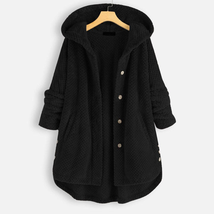 Bequeme lange Damen-Fleecejacke