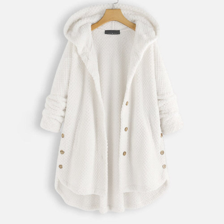 Bequeme lange Damen-Fleecejacke